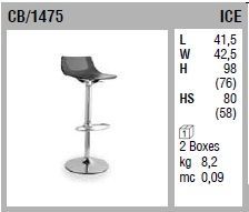 Барный стул Connubia Ice CB/1475