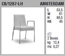 Современный стул Connubia Amsterdam CB/1287-LH