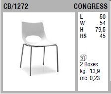Пластиковый стул Connubia Congress CB/1272
