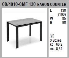Современный стол Connubia Baron Counter CB/4010-CMF 130