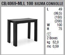 Консоль-трансформер Connubia Sigma CB/4069-MLL 100