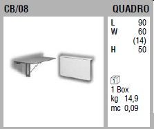 Настенный столик Connubia Quadro CB/08