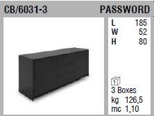 Современный буфет Connubia Password CB/6031-3