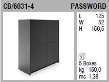 Высокий буфет Connubia Password CB/6031-4