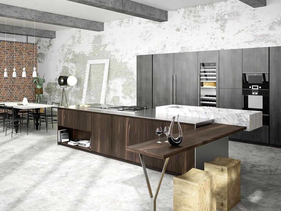 Удобная кухня Linea Quattro Ambra Atelier