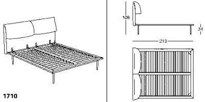 Дизайнерская кровать Zanotta Coverbed