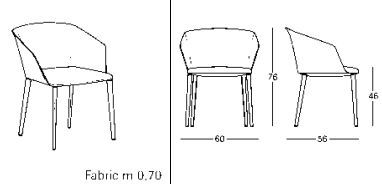 Дизайнерский стол Zanotta Liza 2272, 2272/R