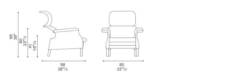 Дизайнерское кресло Poltrona Frau Sanluca