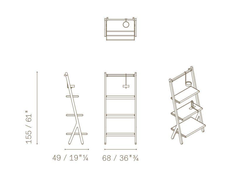 Книжная полка Poltrona Frau Ren Bookcase