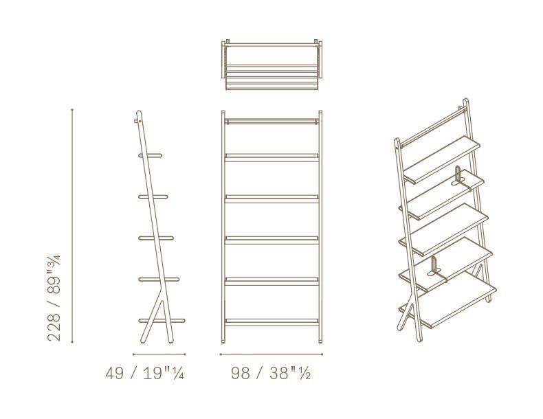 Книжная полка Poltrona Frau Ren Bookcase