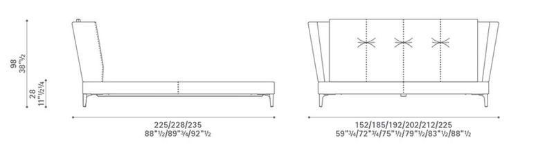 Удобная кровать Poltrona Frau Bretagne Bed