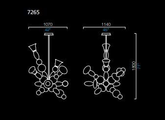 Оригинальная люстра Barovier&Toso Perseus