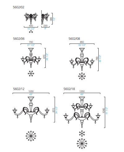 Роскошная люстра Barovier&Toso Fez