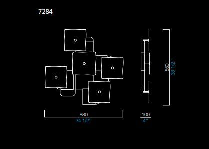 Настенный светильник Barovier&Toso Alumina