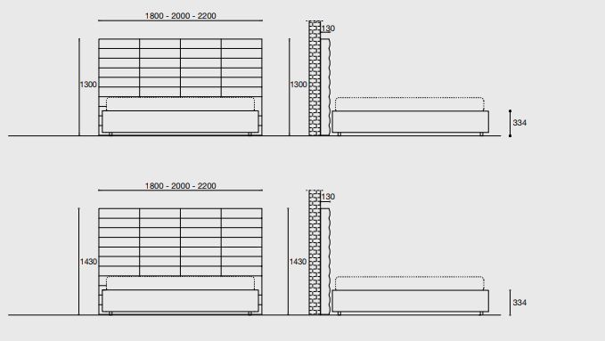 Стильная кровать Presotto Wing System Tall