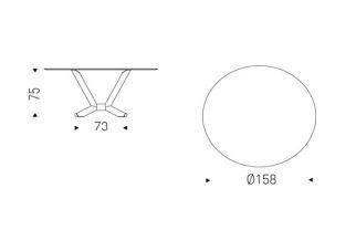 Круглый стол Cattelan Italia Planer Round Keramik