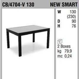 Керамический стол Connubia New Smart CB/4704-V 130
