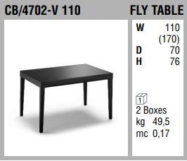 Стол-трансформер Connubia Fly Table CB/4702-V 110