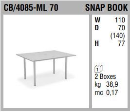 Кухонный стол Connubia Snap Book CB/4085-ML 70