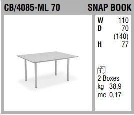 Кухонный стол Connubia Snap Book CB/4085-ML 70