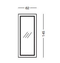 Квадратное зеркало Tonin Casa Altair 4959