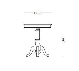 Журнальный столик Tonin Casa Raman 4161