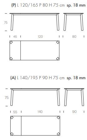 Обеденный стол Tonin Casa Alma 8087