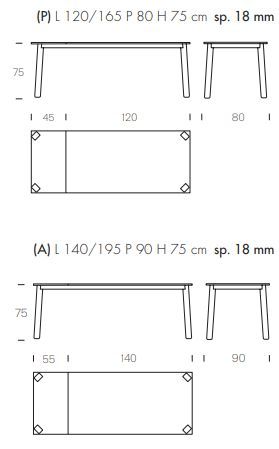 Обеденный стол Tonin Casa Alma 8087