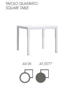 Квадратный стол Atmosphera Flair Square Table