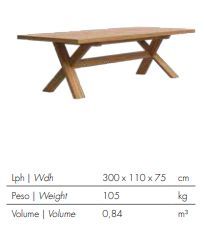 Деревянный стол Atmosphera Typhoon Table