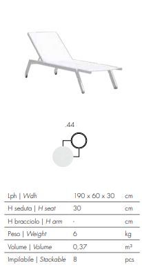 Лаконичный шезлонг Atmosphera Maxim Chaise Longue