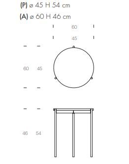 Дизайнерский столик Tonin Casa Icon 8091