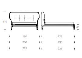 Дизайнерская кровать Tonin Casa Ambra 7875