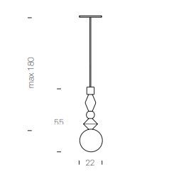 Современный светильник Tonin Casa Pandora Light 9109