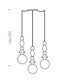 Современный светильник Tonin Casa Pandora Light 9109