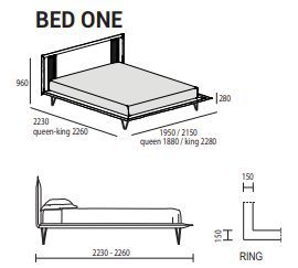 Дизайнерская кровать Dall'Agnese Bed One