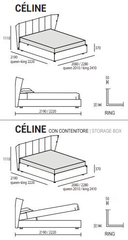 Стильная кровать Dall'Agnese Céline
