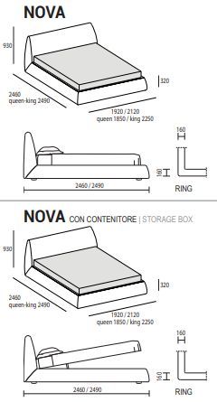 Современная кровать Dall'Agnese Nova