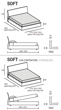 Удобная кровать Dall'Agnese Soft