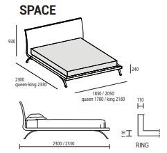 Дизайнерская кровать Dall'Agnese Space