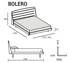 Стильная кровать Dall'Agnese Bolero