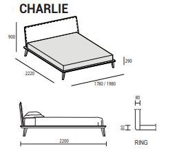 Деревянная кровать Dall'Agnese Charlie