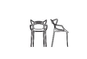 Обеденный стул Kartell Masters 5865