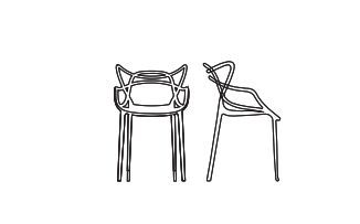 Дизайнерский стул Kartell Masters Metal 5864