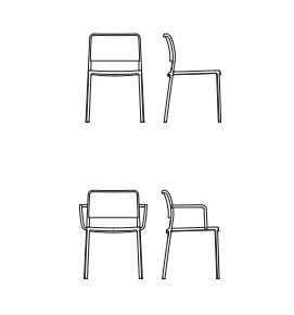 Современный стул Kartell Audrey 5876