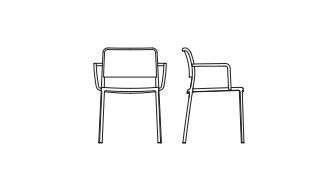 Обеденный стул Kartell Audrey Soft 5975