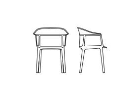 Пластиковое кресло Kartell Papyrus 5830