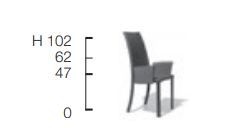 Стильный стул Frag Evia HP FG 243.00