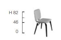 Современный стул Frag Iki W FG 333.05