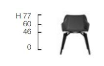 Стул с подлокотниками Frag Iki PW FG 333.06